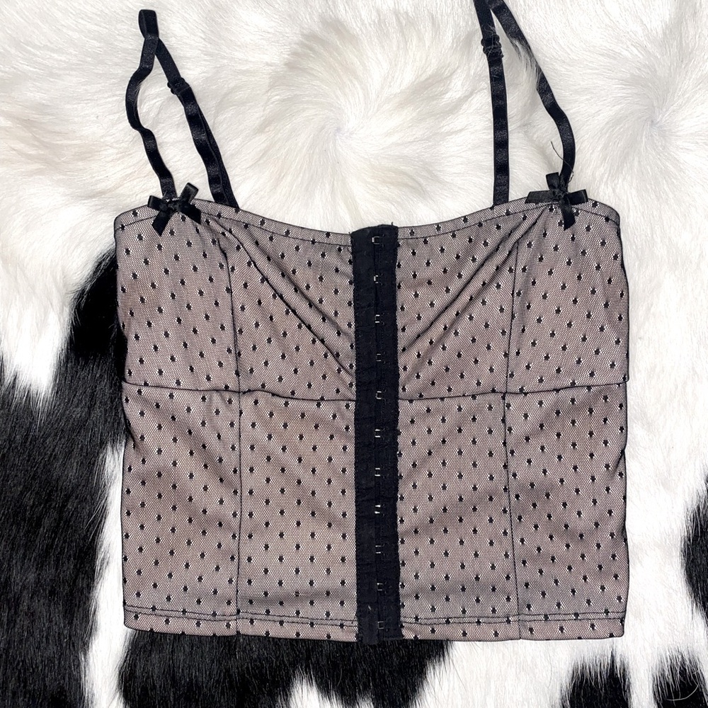 MOTEL Mesh Dot Women's Top